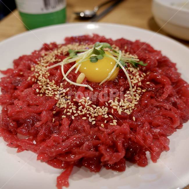 육회,음식,고기,소고기,음식클로즈업,시장음식,rawbeef
