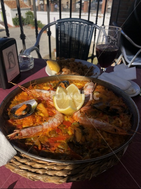 빠에야,해산물빠에야,레몬,새우,paella,seafoodpaella,lemon,prawn,shrimp