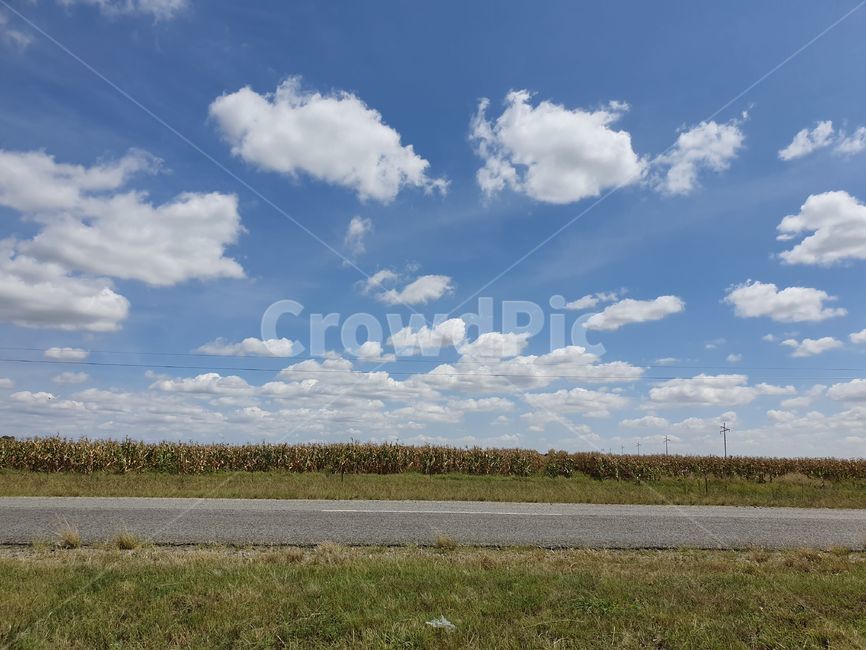 파란하늘,자연,구름,하늘,오픈로드,풍경,지평선