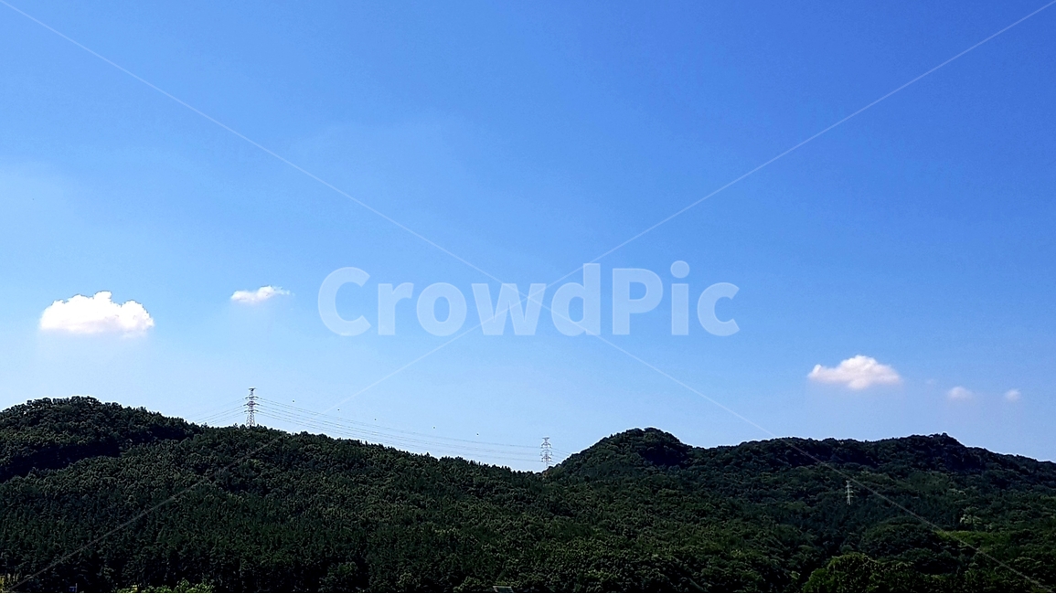 산,구름,하늘,여름,낮,풍경,그린,블루,능선,하늘색,뭉개구름,흰구름,나무,녹지,자연,풍경,nature,landscape,outdoors,옥외