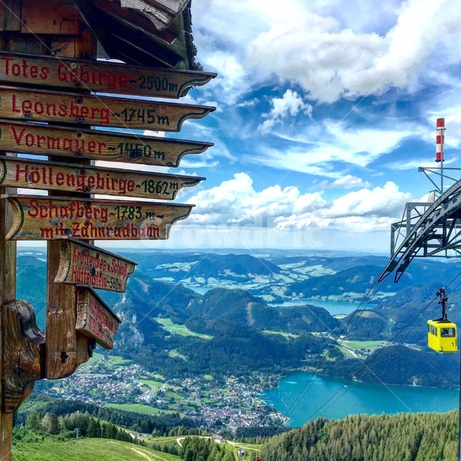 길겐산,오스트리아,짤즈부르크,모노레일,산,자연,풍경,nature,landscape,해외,외국,세계,foreign,oversea,world,세계자연풍경,해외자연풍경,외국자연풍경,world nature landscape