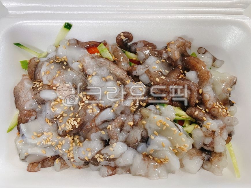 낙지,산낙지,낙지탕탕이,탕탕이,날음식,안주,술안주,포장,포장음식,음식,요리,식사,식재료,먹방,야채,채소,참깨,깨,오이,vegetable,food,dish,cook,meal