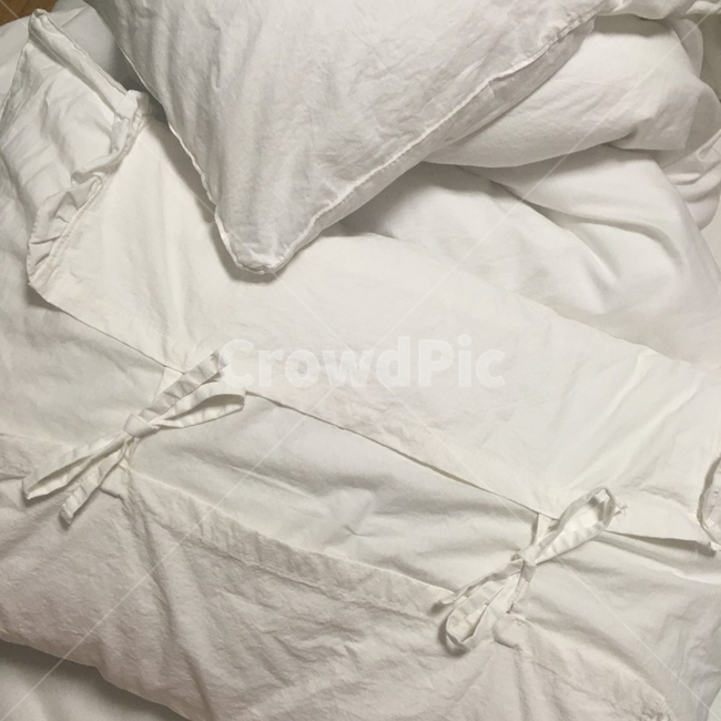 베개,흰배게,깨끗한,하얀색,잠