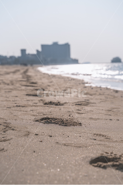 바다,발자국,모래,파도,감성,감성사진,해변,바다,beach,sea