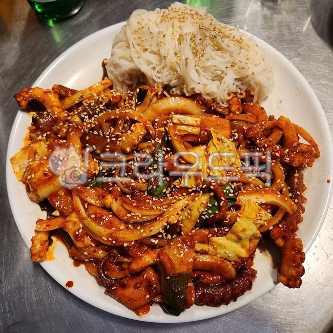 snack,Stirfried Octopus,noodle,Octopus Somen,octopus dish,food