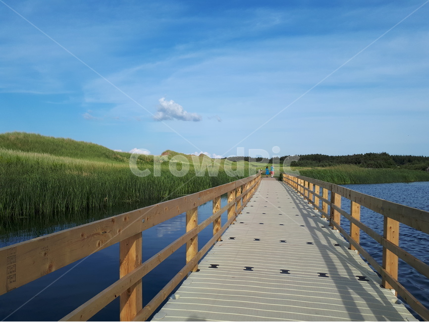 풍경,산책길,자연,평화로움,바다,하늘,다리,캐나다,pei,cavendishbeach,자연,풍경,nature,landscape,사람,인물,인간,human,person,연인,커플,사랑,lover,couple,water,물,waterfront,워터 프론트,railing,난간