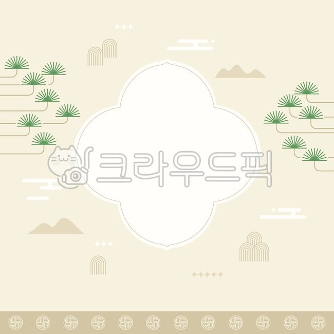 벡터,일러스트,배경,백그라운드,한국,문화,전통,명절,설,설날,한가위,추석,전통문양,테두리,프레임,소나무
