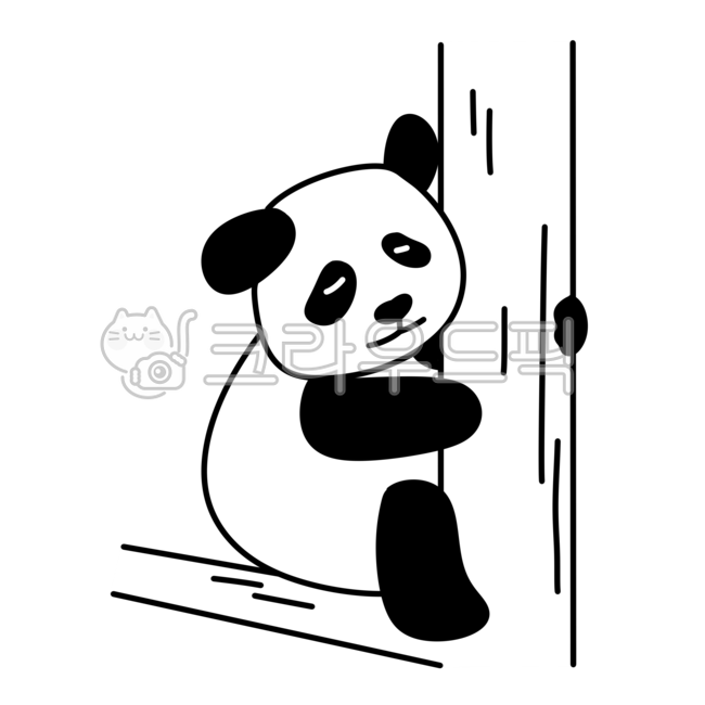 팬더,동물일러스트,팬더일러스트,팬더캐릭터,동물캐릭터,원판,stencil