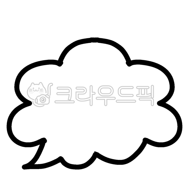 말풍선, 말풍선아이콘, 말풍선일러스트, 말풍선드로잉, 둥근말풍선, 사진,이미지,일러스트,캘리그라피 - 부나바나작가