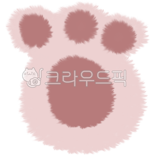 발바닥,털질감,질감,귀여운,일러스트,png