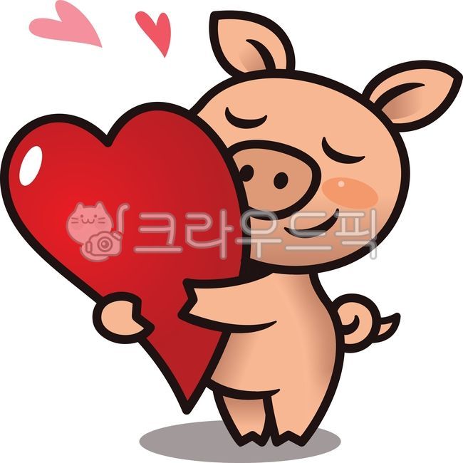 돼지,돼지캐릭터,돼지일러스트,돼지그림,삼겹살,돼지갈비,족발,보쌈,식당캐릭터,식당,귀여운돼지,사랑,하트,돼지사랑,애정