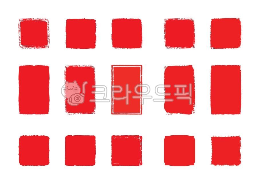 도장, 인주, 낙관, 직인, 테두리, 사진,이미지,일러스트,캘리그라피 - kerkermam작가
