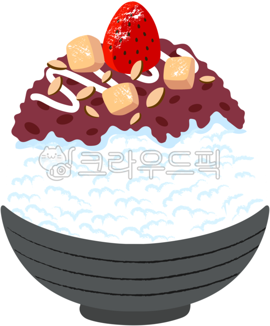 여름, 빙수, 팥빙수, 얼음, 디저트, 사진,이미지,일러스트,캘리그라피 - 이지일러스트레이터작가