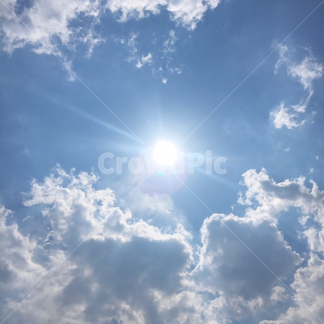 해,구름,하늘,햇살,봄,맑음