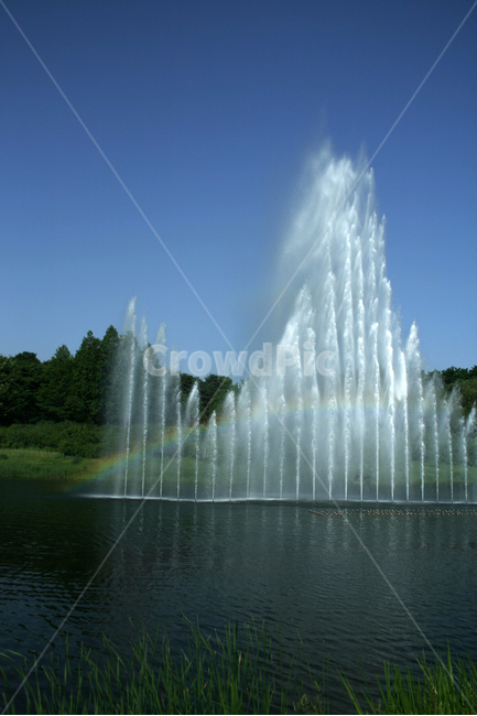 호수,여름,식물,물결,공원,분수,무지개,하늘,자연,풍경,nature,landscape,water,물,fountain