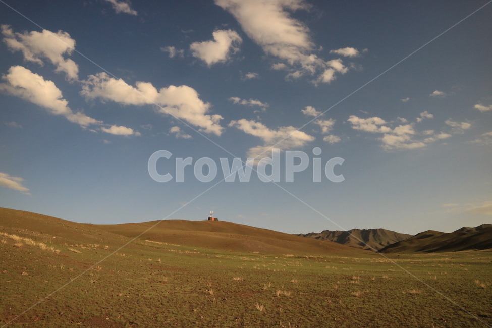 하늘,구름,몽골,mongolia,동산,잔디