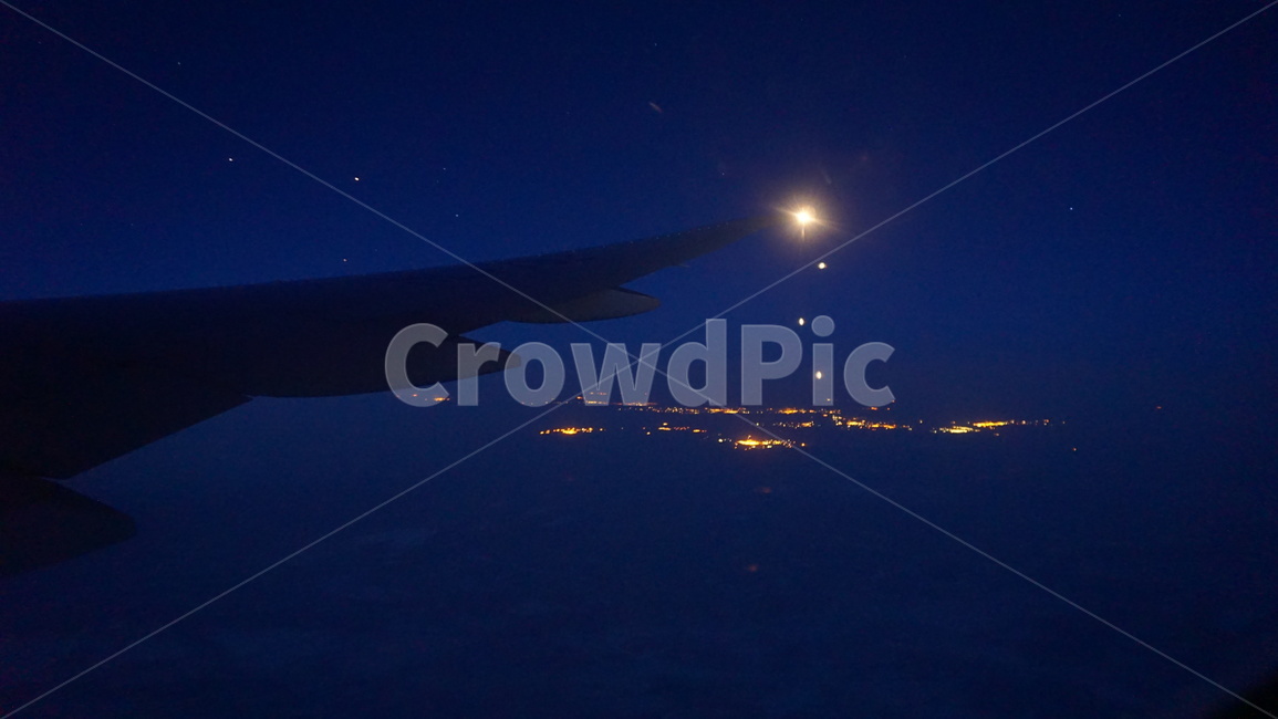 야경,nightview,비행기,airplane,불빛,light