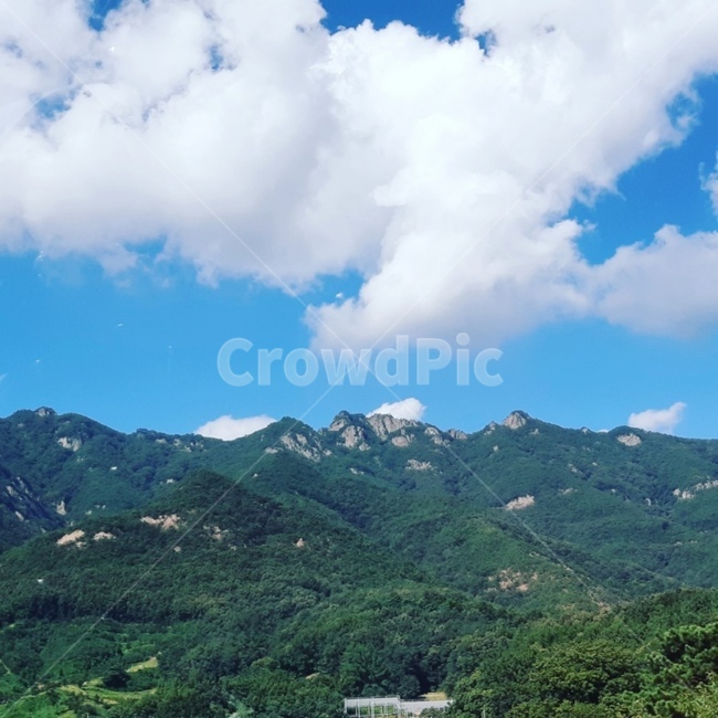 산,mountain,cloud,구름,하늘