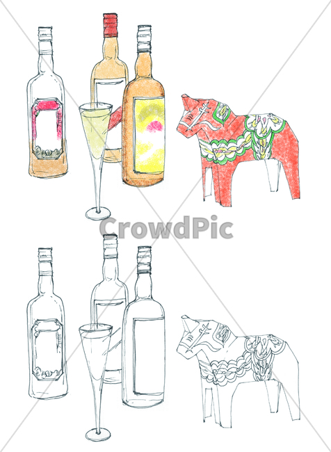 팬그림,팬라인,pen,penline,penpicture,pendrawing,손그림,handdrawing,술,sweden,스웨덴,alcoholicdrink,alcohol,liquor,spirits