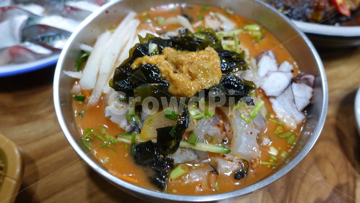 음식,food,meal,dish,물회,된장물회,한국음식,koreanfood,제주도,제주,jeju,문어