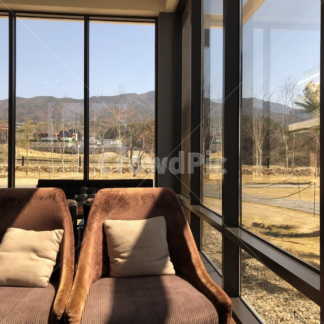 카페,view,소파,가을,창문