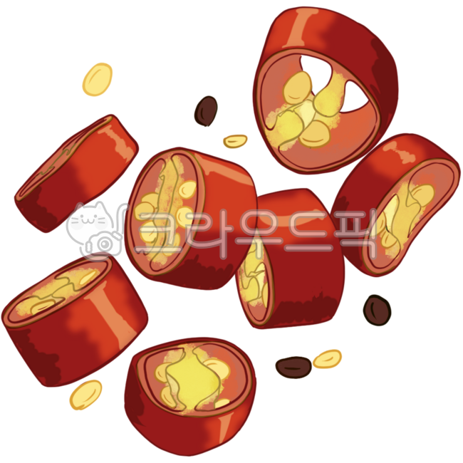 고추,청고추,홍고추,오이고추,아삭이고추,초록,빨강,매운,재료,다진고추,일러스트