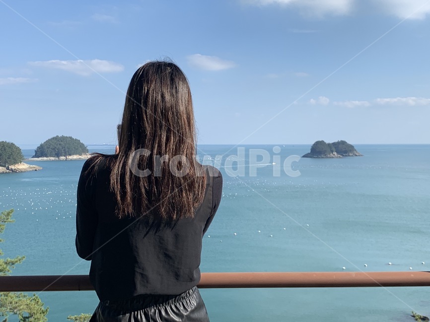 남해,여수,섬,뒷모습,혼자,자연,nature,사람,인물,인간,human,person,여성,여자,woman,female,lady