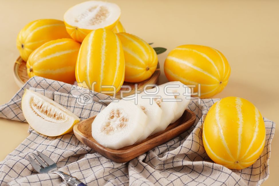 참외, 과일, orientalmelon, koreanmelon, 디저트, 사진,이미지,일러스트,캘리그라피 - 푸디민작가