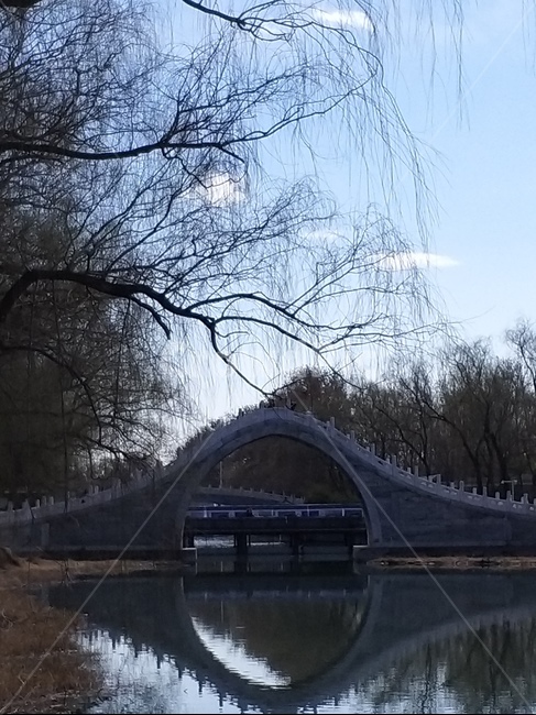 아치형,다리,북경,이화원,颐和园