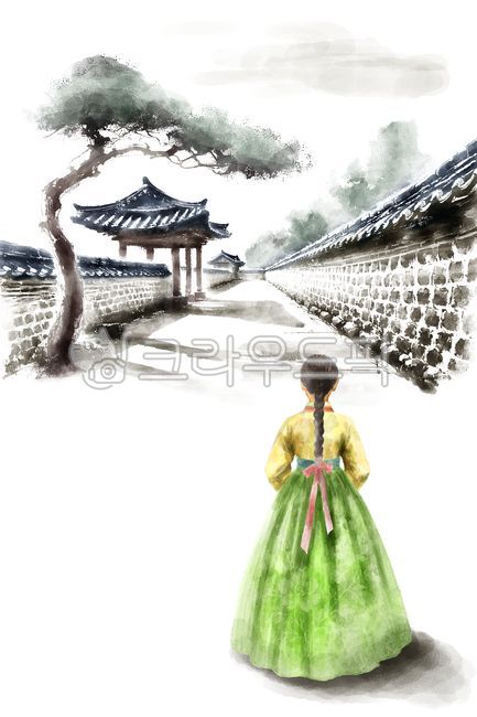 수묵화,한옥,한국전통가옥,한국화,동양화,기와,기와지붕,한옥지붕,기와집,물감번짐,수채화,붓터치,손그림,한국전통배경,먹물번짐,색번짐,브러시터치,흑백,번짐효과,먹그림,배경,흰색,흰바탕,흰색배경,누끼,배경이미지,예술,일러스트,담장,기와담장,한국전통담장,돌담,한복,여성한복,한국전통의상