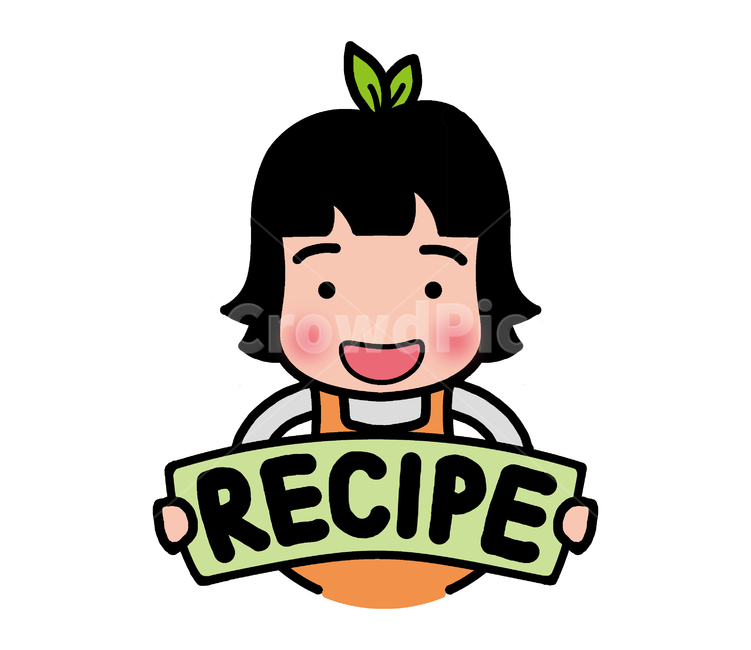 만화,캐릭터,요리,여자캐릭터,그림,레시피,팻말,cartoon,character,cook,draw,drawing,recipe,sign,title,smile,누끼,remove background,그래픽,일러스트레이션,graphic,illustration