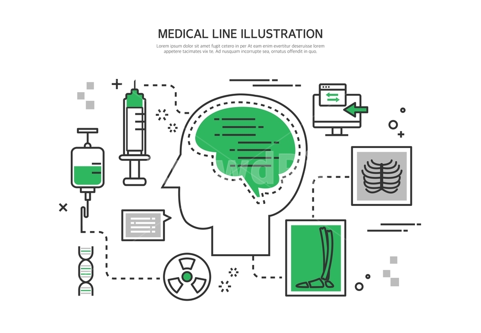 주가기,엑스레이,모니터,방사능,라인일러스트,iot,의료,의학,병원,medical,hospital,clinic,그래픽,일러스트레이션,graphic,illustration