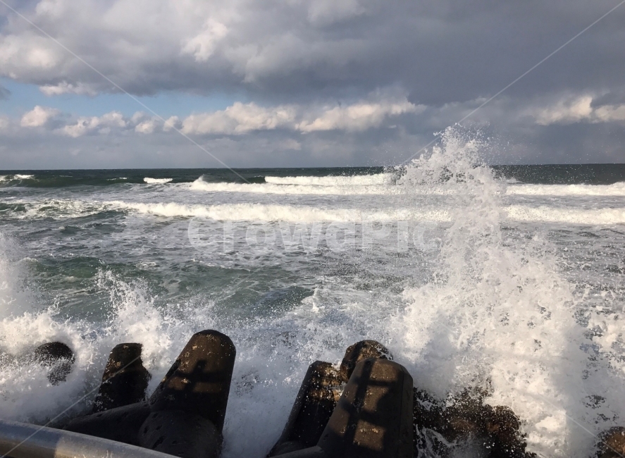 바다,파도,방파제,구름,겨울,자연,풍경,nature,landscape,outdoors,옥외,ocean,대양,water,물,sea,sea waves