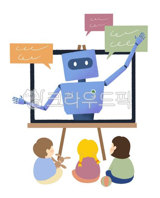 education,AI,ai,language model,robot,openai,internet of things,science Technology,kindergarden,children,future,illustration,ChatGP,chatgpt,conversation