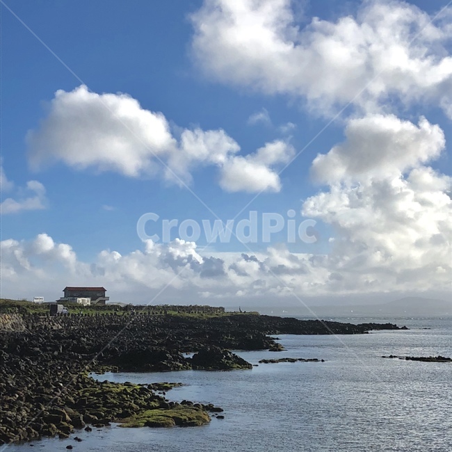 제주도,바다,하늘,돌담,풍경,자연,감성,자연,풍경,nature,landscape,outdoors,옥외,weather,날씨,promontory,곶