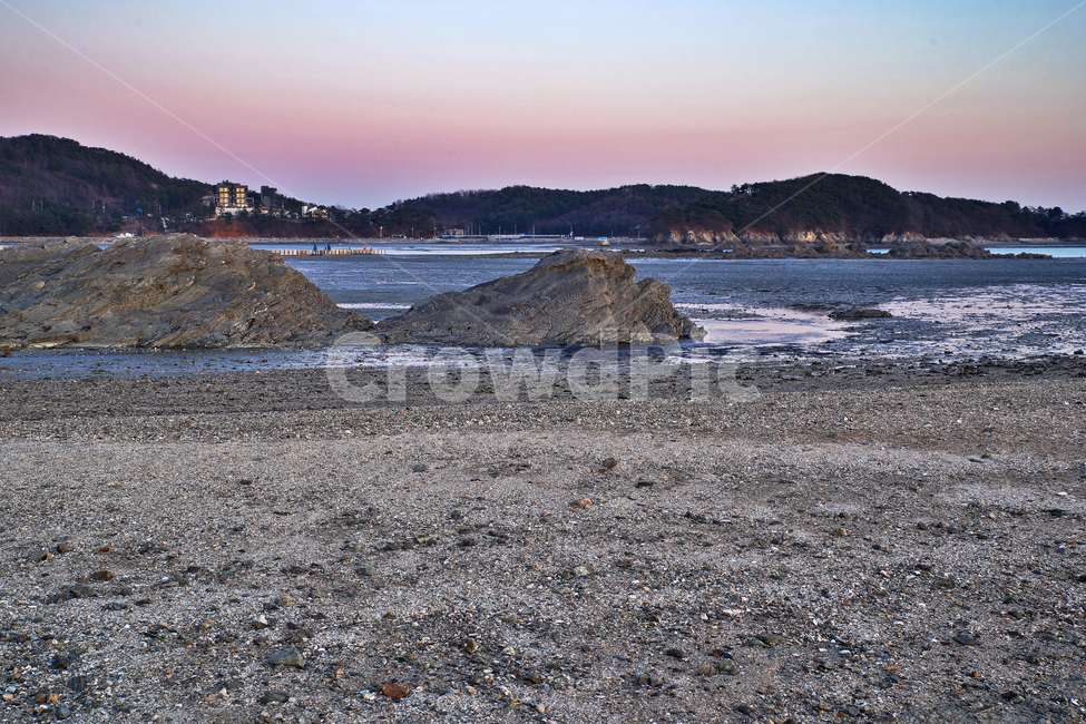 선재도,일몰,석양,저녁놀,바다,갯벌,썰물,서해,대부도,바위,자연,풍경,nature,landscape