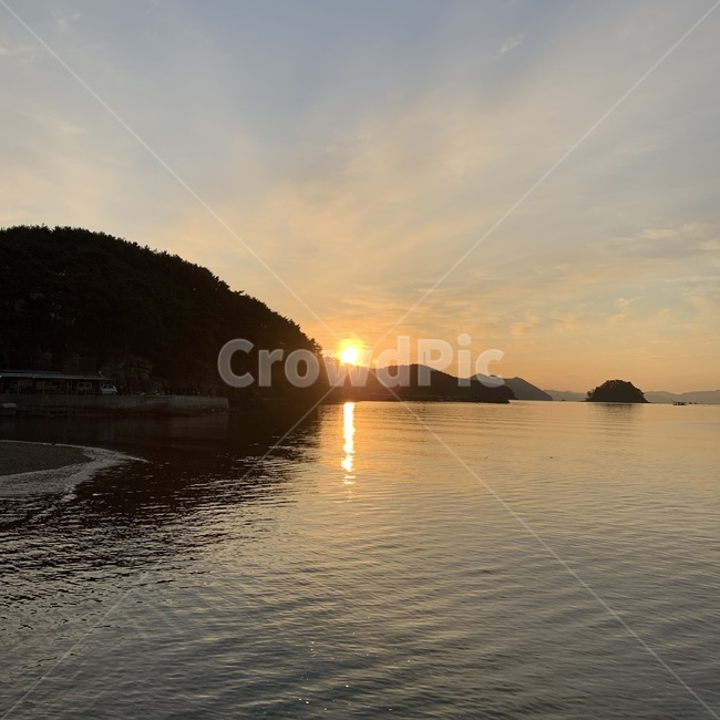 배경화면,바다,풍경,해돋이,자연