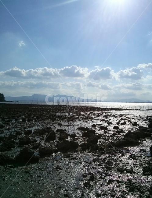 하늘,갯벌,자연,바다,nature,구름,sky
