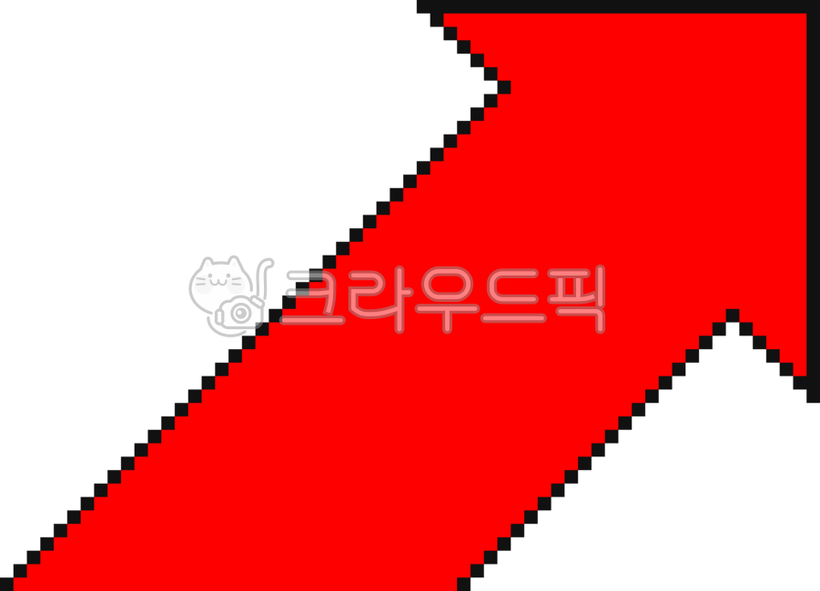 상승장,빨강,화살표,대각선,삼각형,주식,플러스,상승,포인트