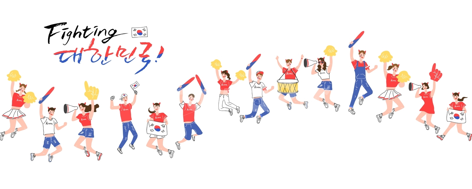 Cheering,soccer,National athlete,work out,banner,korea,popup,World Cup,Korean Flag,cheerleader,event,calligraphy