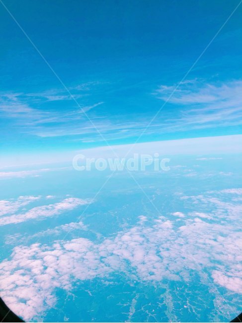 비행기,하늘,날씨좋음,비행기안,구름,자연,풍경,nature,landscape,outdoors,옥외,sky,azure sky,푸른 하늘,sphere,구체
