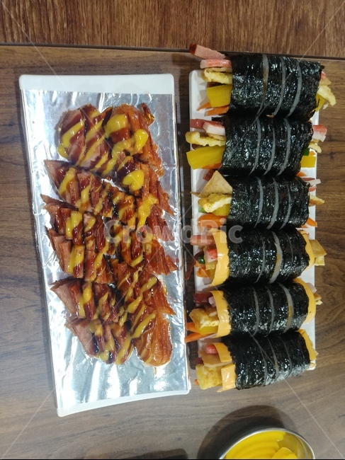 꽁지김밥,김밥,분식,소세지,셋트메뉴