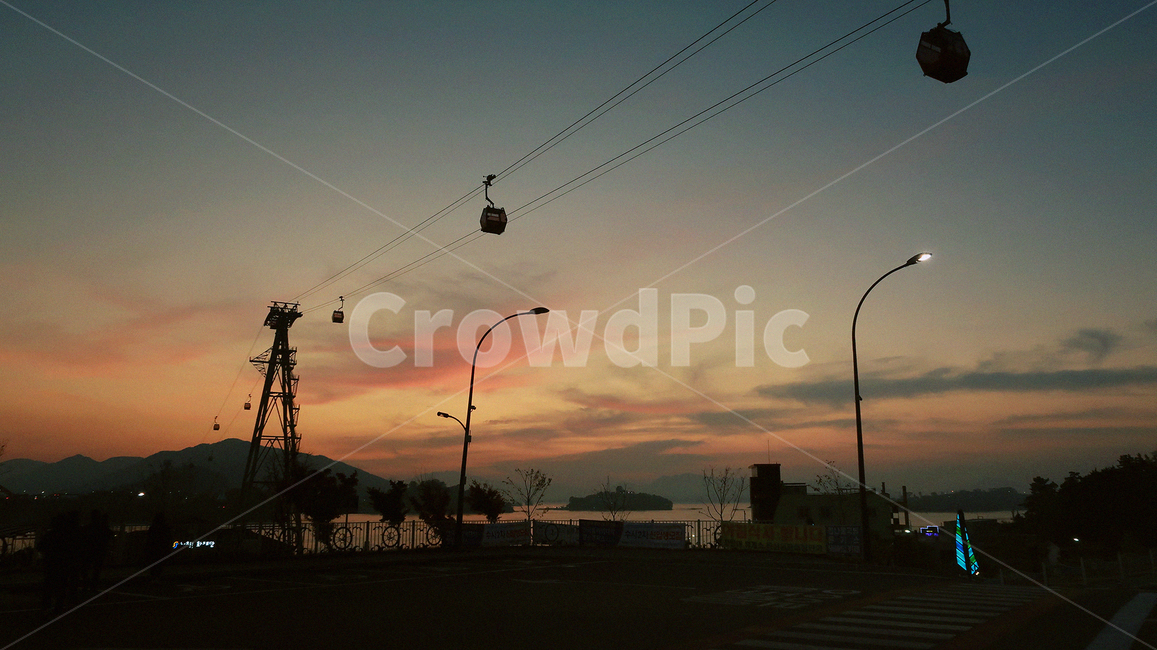 light,빛,sunset,노을,해질녁,오후,nature,sunlight,붉은노을,저녁,케이블카