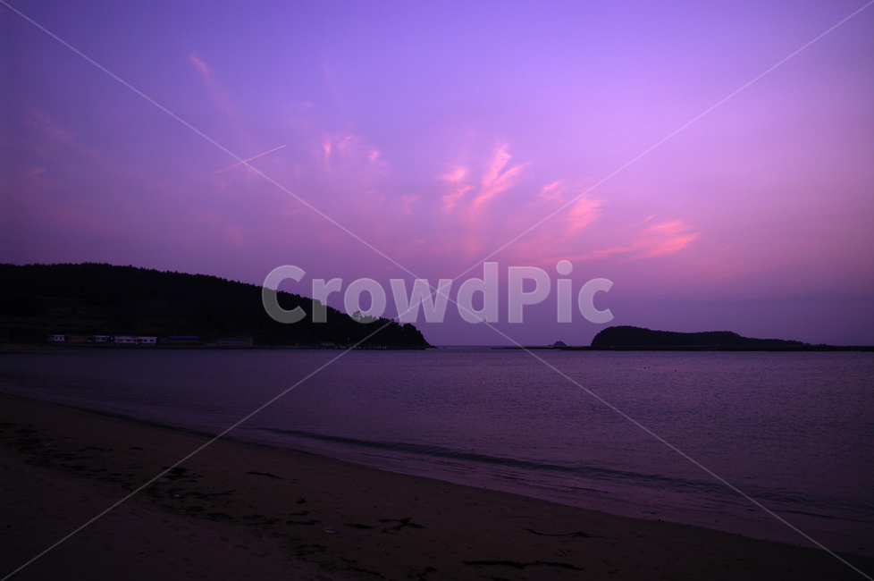 노을,sunset,일몰,파도,섬,바다,풍경,해안,하늘,구름,모래사장,자연,풍경,nature,landscape,outdoors,옥외