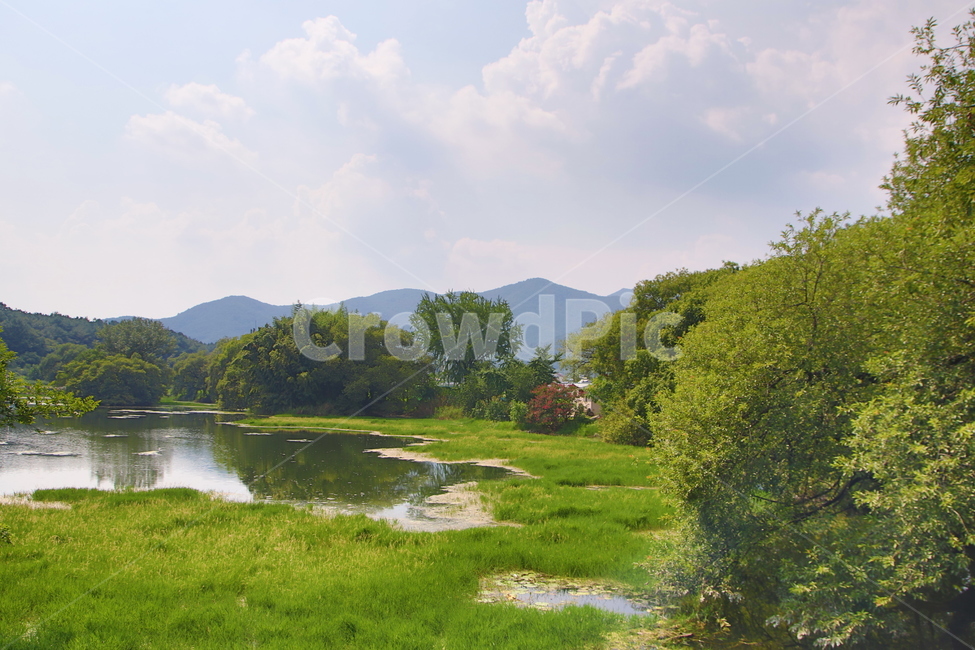 자연,호수,구름,풍경,하늘,자연,풍경,nature,landscape,outdoors,옥외,field,들,water,물