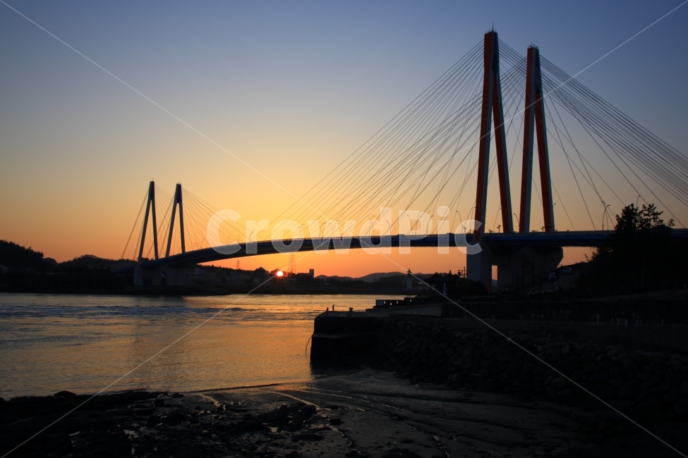 진도대교,일몰,석양,바닷가,자연풍경,자연,풍경,nature,landscape,한국자연풍경,한국자연경관,korea nature landscape,building,건물
