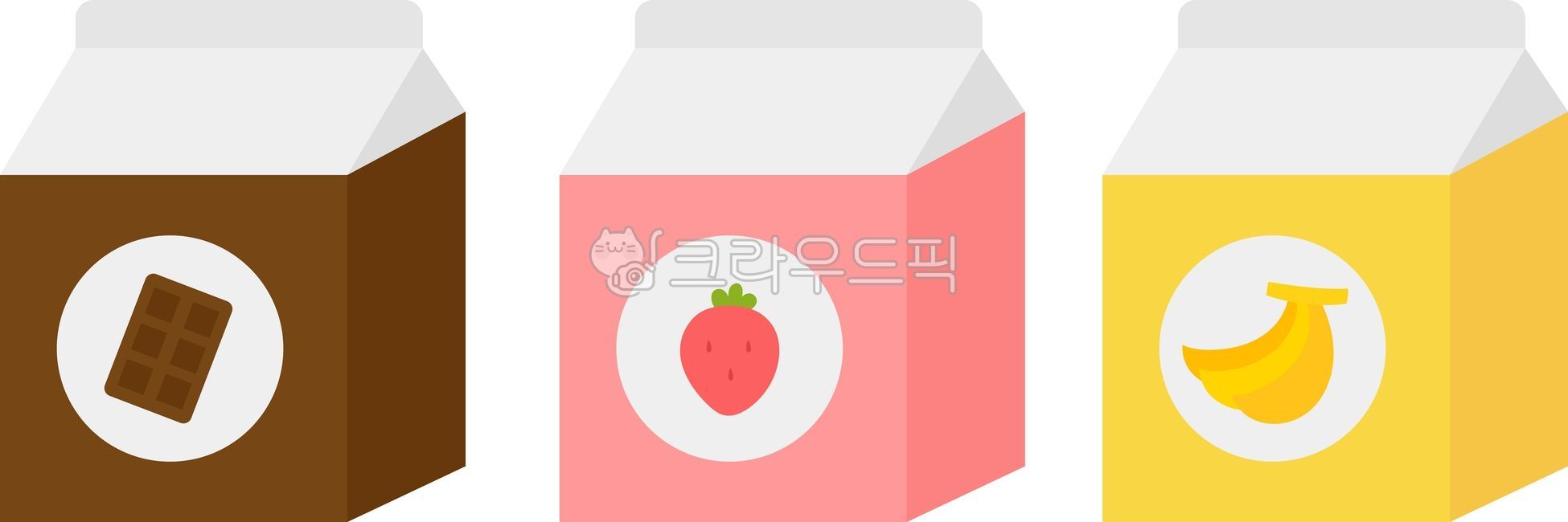 우유,칼슘,우유갑,바나나,딸기,초코,음료수