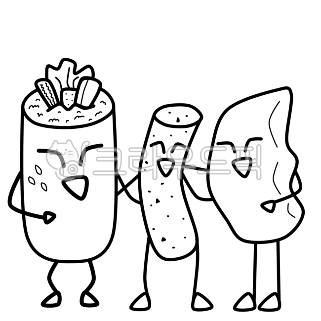 김밥,떡볶이,만두,분식,음식,음식일러스트,분식일러스트,김밥일러스트,떡볶이일러스트,만두그림,요리,간식,만두일러스트,김밥그림,행복,떡볶이그림,분식그림,귀여운,색칠놀이,음식색칠놀이