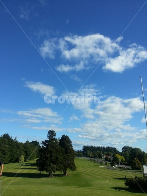뉴질랜드,초록,하늘,편안한눈,힐링,자연,풍경,nature,landscape,field,들,outdoors,옥외,golf course,골프 코스