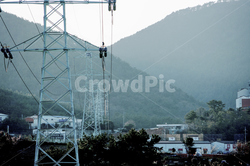 전기,철탑,powerlines,전력선,송전탑,케이블,cable,에너지산업,energy industry